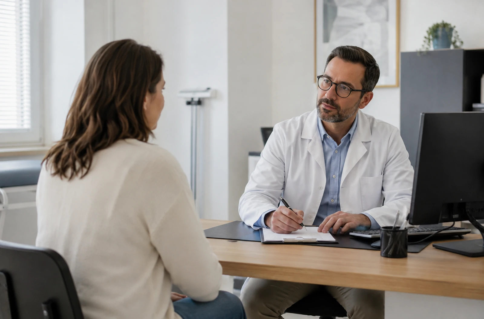Consultation médicale pour faire le point après une perte de poids importante
